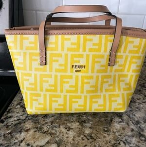 Fendi Yellow Tote Bag